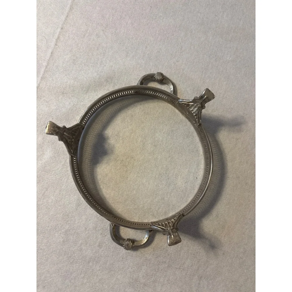 Vintage‎ metal cassrole dish holder addy carrier 9 inner ring